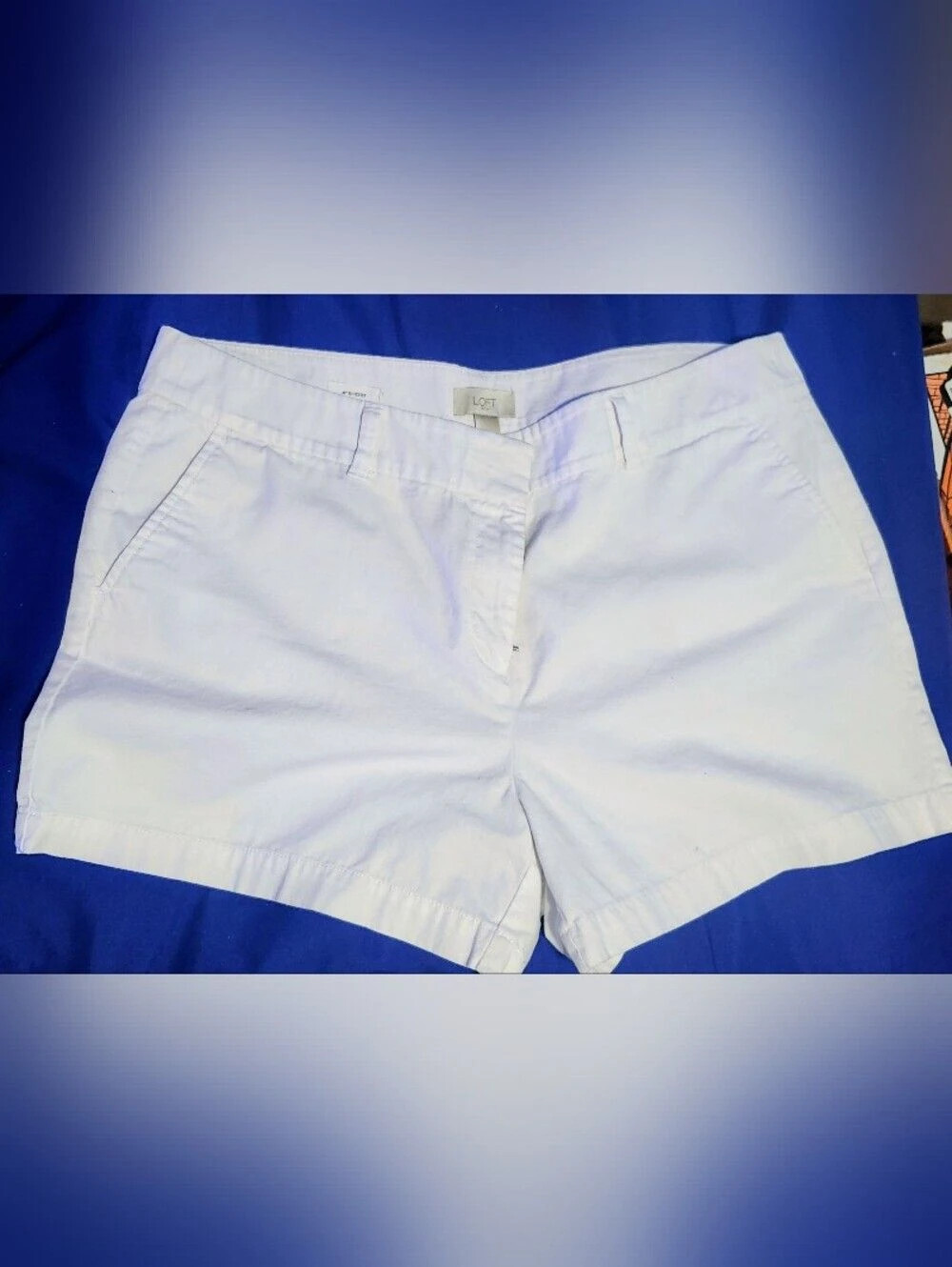 LOFT 4" Short shorts Size 14 white casual, lightweight, breathable, classic fit